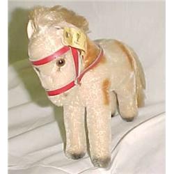 Steiff Pony w/Red Halter  6 3/4 in. long