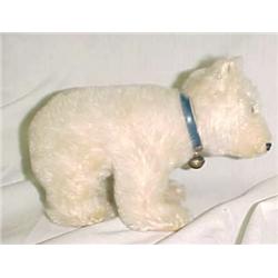 White Mohair Polar Bear 7 in. long