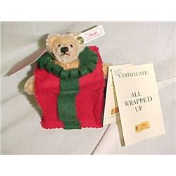 Steiff All Wrapped Up Bear 5 in. tall