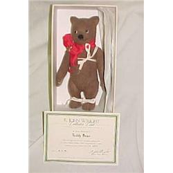 R.John Wright Teddy Bear             9 in.