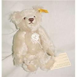 Steiff Teddy Bear Miniature Ivory Mohair 6 1/4 in.