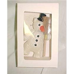 Steiff Snowman Tree Ornament  5 in. tall