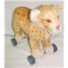 Image 1 : Steiff Tiger on Wheels Junglowe 13 1/2 in.
