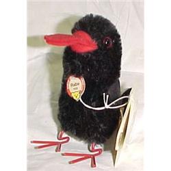 Steiff Raven Replica 1952, Metal Feet 3 1/2 in.