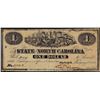 Image 1 : 1863 $1 State of North Carolina Obsolete Note