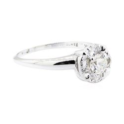 14KT White Gold 0.88 ctw Diamond Ring