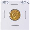 Image 1 : 1913 $2 1/2 Indian Head Quarter Eagle Gold Coin