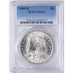 1890-O $1 Morgan Silver Dollar Coin PCGS MS62