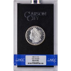 1883-CC $1 Morgan Silver Dollar Coin GSA Hoard NGC MS63DPL