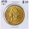 Image 1 : 1878-S $20 Liberty Head Double Eagle Gold Coin