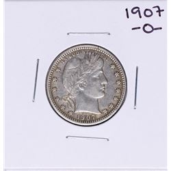 1907-O Barber Quarter Coin