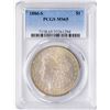 Image 1 : 1880-S $1 Morgan Silver Dollar Coin PCGS MS65 Amazing Toning