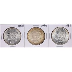 Lot of 1885-1887 $1 Morgan Silver Dollar Coins
