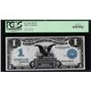 Image 1 : 1899 $1 Black Eagle Silver Certificate Note Fr.226a PCGS Gem New 65PPQ