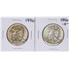 Image 1 : Lot of 1946 & 1946-D Walking Liberty Half Dollar Coins