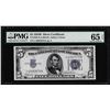 Image 1 : 1934B $5 Silver Certificate Note Fr.1652 PMG Gem Uncirculated 65EPQ