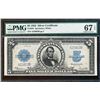Image 1 : 1923 $5 Porthole Silver Certificate Note Fr.282 PMG Superb Gem Uncirculated 67EP