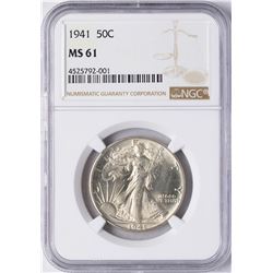 1941 Walking Liberty Half Dollar Coin NGC MS61