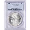 Image 1 : 1881-S $1 Morgan Silver Dollar Coin PCGS MS65