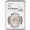 Image 1 : 1885-O $1 Morgan Silver Dollar Coin NGC MS63