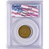 Image 1 : WTC Ground Recovery 1963 Jamaica 1/2 Penny Coin PCGS Graded