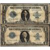 Image 1 : Lot of (2) 1923 $1 Silver Certificate Notes