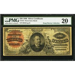 1886 $20 Manning Silver Certificate Note Fr.313 PMG Very Fine 20