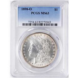 1898-O $1 Morgan Silver Dollar Coin PCGS MS63