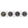 Image 2 : Lot of (4) 1964 $1 Canada Silver Dollar Coins