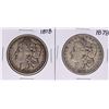 Image 1 : Lot of (2) 1878 $1 Morgan Silver Dollar Coins