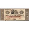 Image 1 : 1862 $10 The State of Georgia Obsolete Note