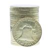 Image 2 : Roll of (20) Brilliant Uncirculated 1963-D Franklin Half Dollar Coins