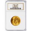 Image 1 : 1932 $10 Indian Head Eagle Gold Coin NGC MS63