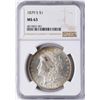 Image 1 : 1879-S $1 Morgan Silver Dollar Coin NGC MS63