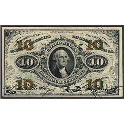 March 3, 1863 Ten Cents Third Issue Fractional Currency Note
