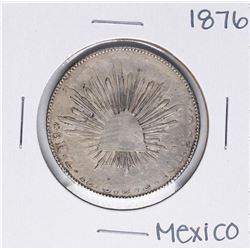 1876 J.S Mexico 8 Reales Silver Coin