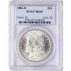 1883-O $1 Morgan Silver Dollar Coin PCGS MS65