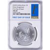 Image 1 : 2018 South Africa Krugerrand Silver Coin NGC MS69 First Day of Issue