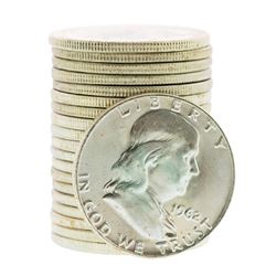 Roll of (20) Brilliant Uncirculated 1962-D Franklin Half Dollar Coins