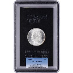 1884-CC $1 Morgan Silver Dollar Coin Uncirculated GSA PCGS MS64