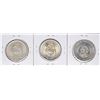 Image 2 : Lot of (3) Mexico Cinco Pesos Silver Coins