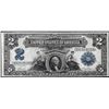 Image 1 : 1899 $2 Mini-Porthole Silver Certificate Note