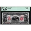 Image 1 : 1901 $10 Bison Legal Tender Note Fr.115 PCGS Very Fine 25