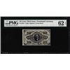 Image 1 : 1863 10 Cents Third Issue Fractional Currency Note Fr.1255 PMG Uncirculated 62EP