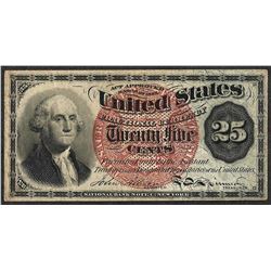 March 3, 1863 Twenty Five Cents Fourth Issue Fractional Currency Note