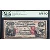 Image 1 : 1875 $10 Sellersville NB, PA CH# 2667 National Currency Note PCGS Gem New 65PPQ