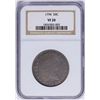 Image 1 : 1794 Flowing Hair Bust Half Dollar Coin NGC VF20