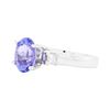 Image 2 : 14KT White Gold 1.90 ctw Tanzanite and Diamond Ring