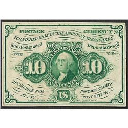 July 17, 1862 10 Cents First Issue Fractional Currency Note