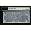 Image 2 : 1864 $10 Confederate States of America Note T-68 PMG Uncirculated 62EPQ